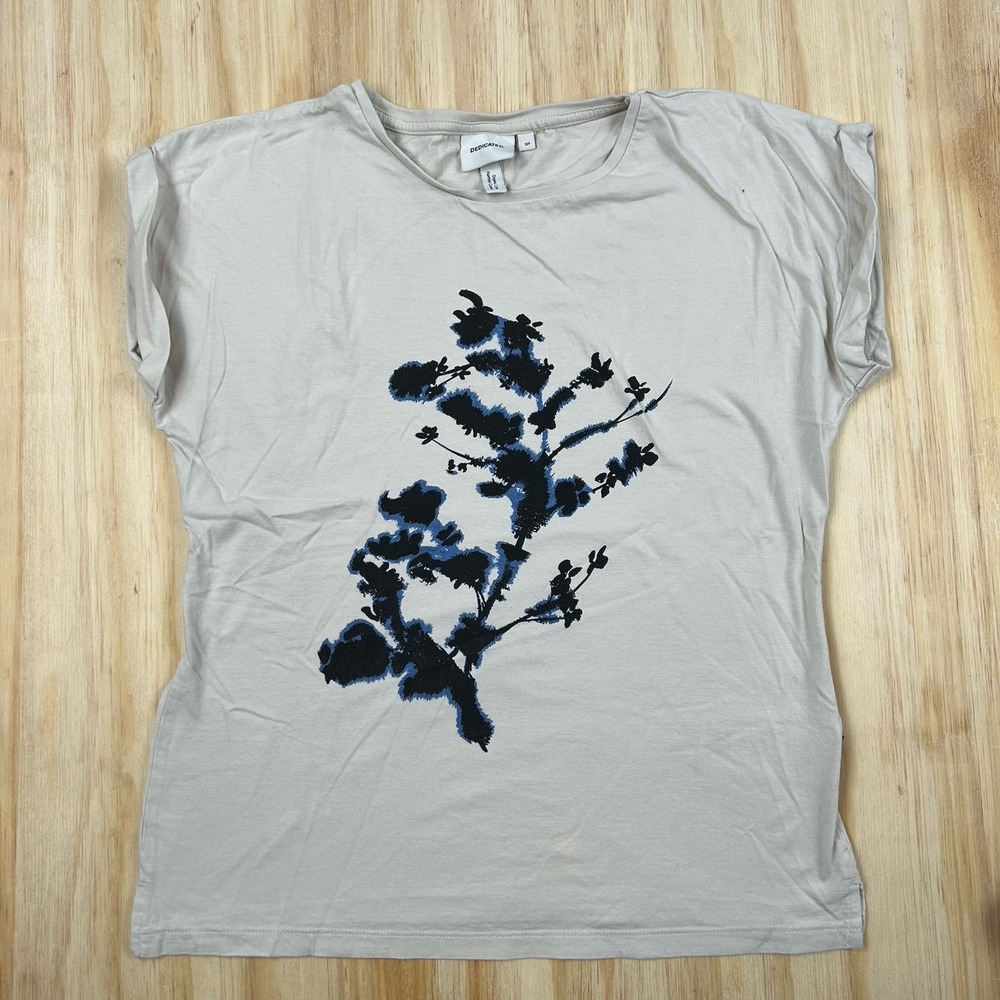 Dedicated the Label Floral Women's T Shirt‎ Short Sleeve Small Organic Cotton
